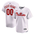 Philadelphia Phillies White Home Limited Custom Baseball Jersey