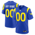 Los Angeles Rams Royal Custom Game Football Jersey
