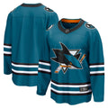 San Jose Sharks Teal Home Breakaway Hockey Jersey