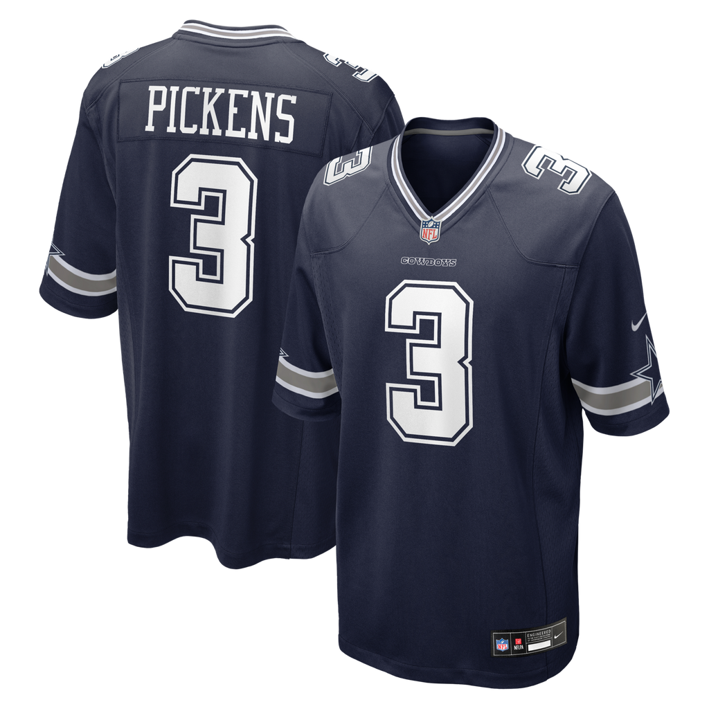 Dallas Cowboys George Pickens Navy Game Football Jersey