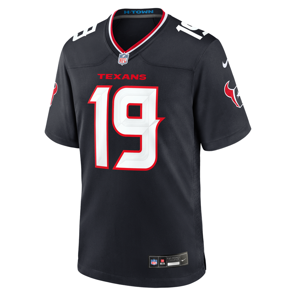 Houston Texans Xavier Hutchinson Navy Team Game Football Jersey