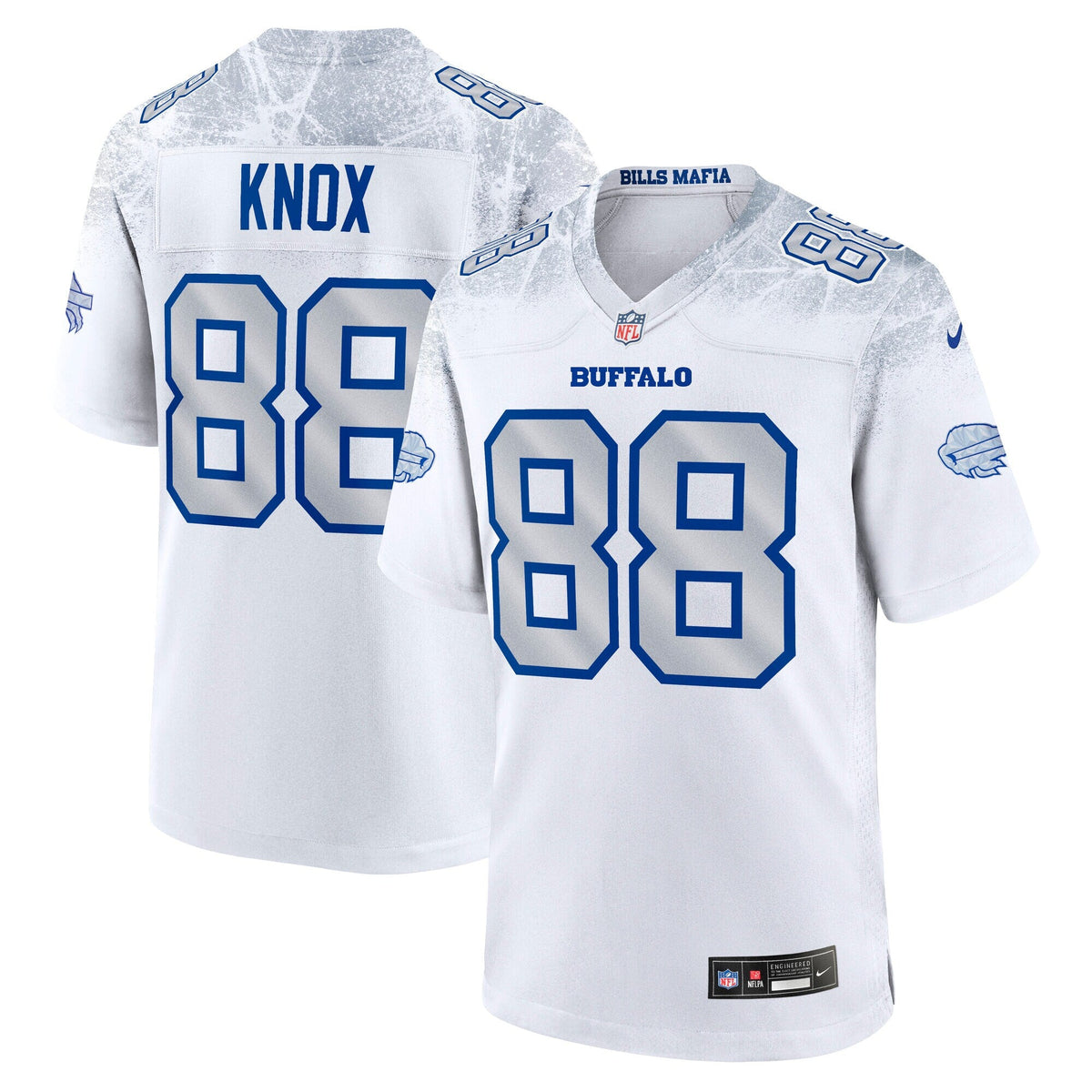 Buffalo Bills Dawson Knox White 2025 Rivalries Collection Game Football Jersey