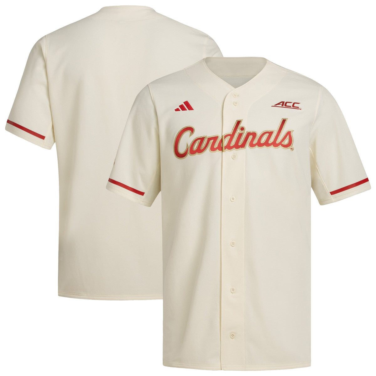 Cream Louisville Cardinals Replica Baseball Jersey