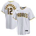 San Diego Padres Luis Campusano White Home Replica Baseball Jersey