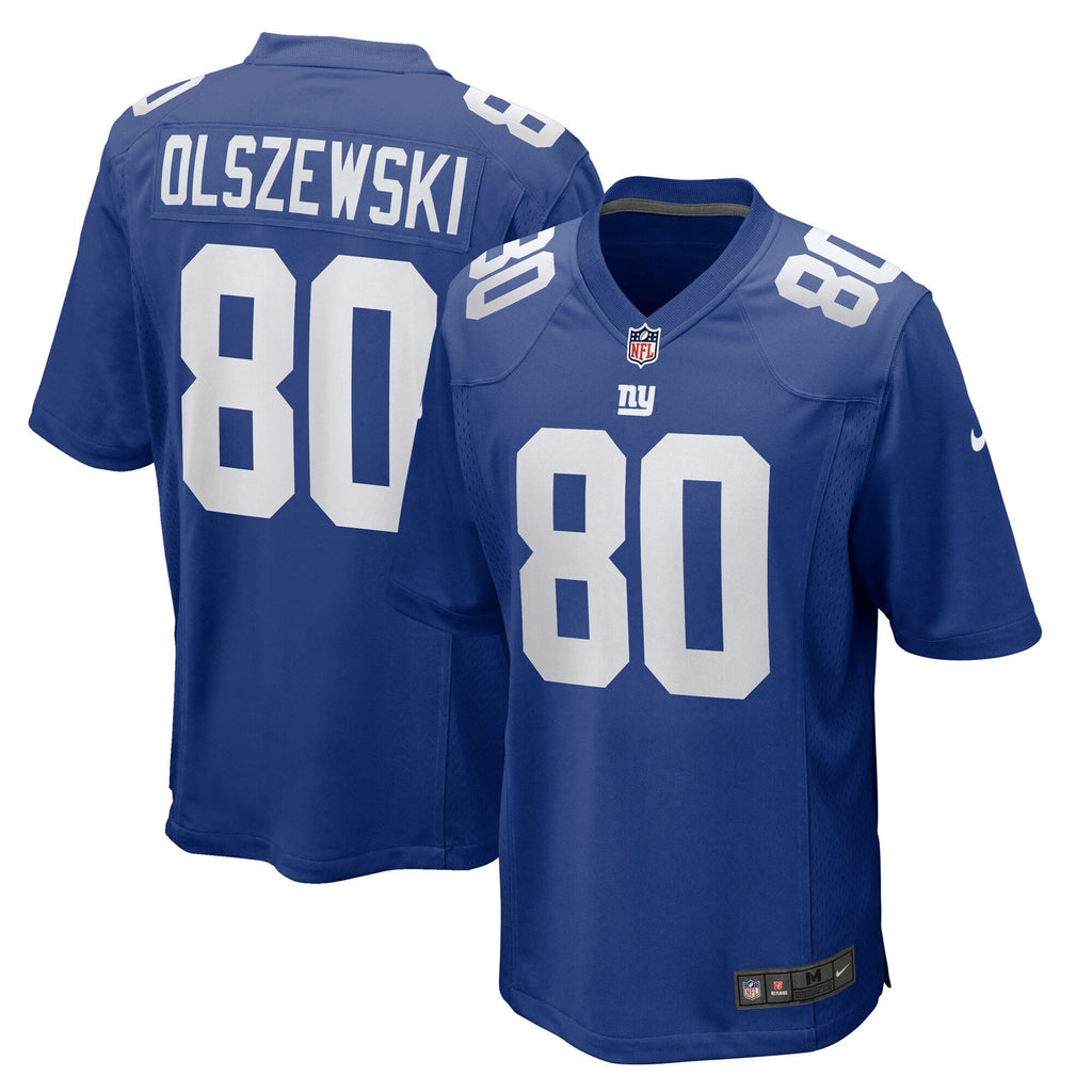 New York Giants Gunner Olszewski Royal Team Game Football Jersey