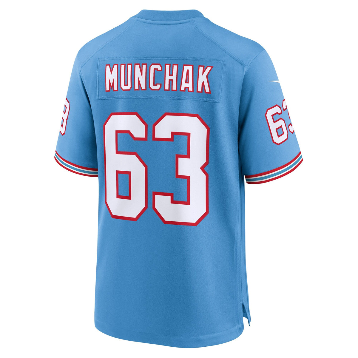 Tennessee Titans Mike Munchak Light Blue Retired Player Alternate Game Football Jersey