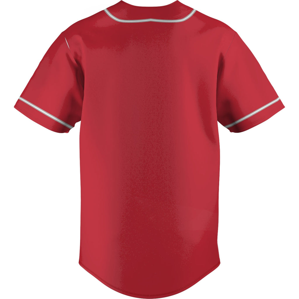 Red Houston Cougars Lightweight Baseball Jersey