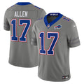 Buffalo Bills Josh Allen Gray Nickel City Vapor F.U.S.E. Stitched Limited Football Jersey