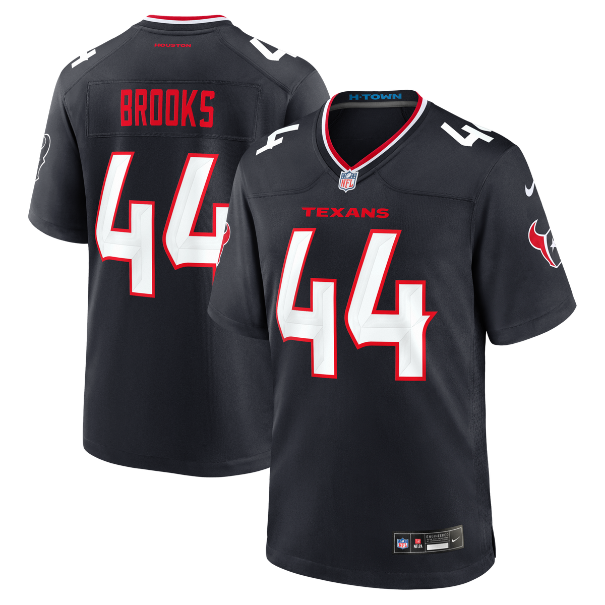 Houston Texans British Brooks Navy Team Game Football Jersey