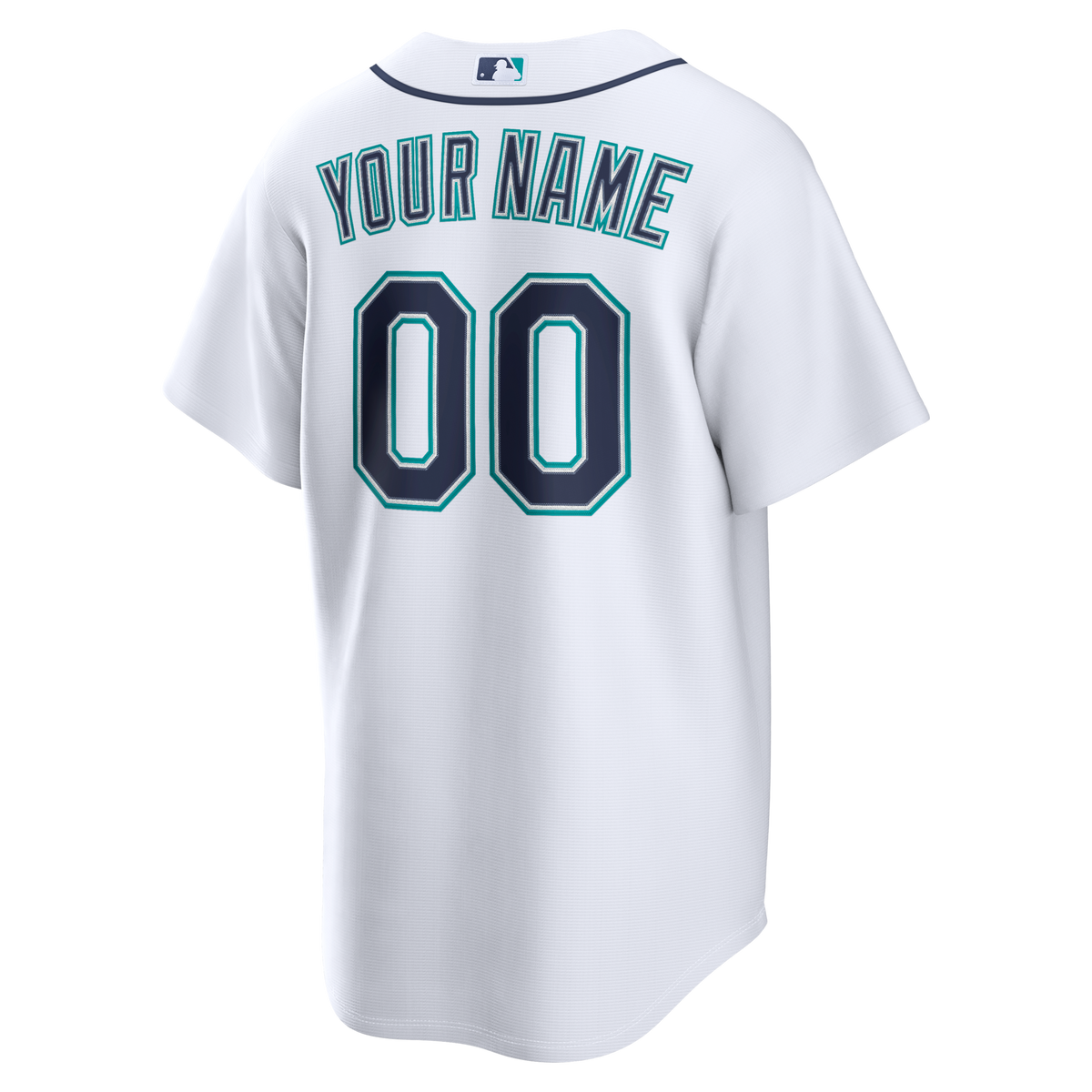 Seattle Mariners White Home Replica Custom Baseball Jersey