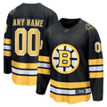 Boston Bruins Black Home Breakaway Custom Hockey Jersey