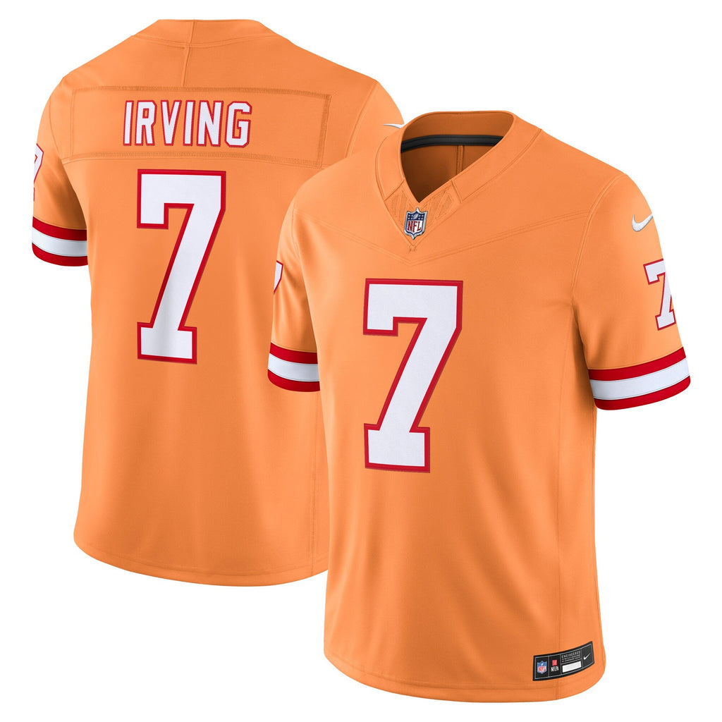 Tampa Bay Buccaneers Bucky Irving Creamsicle Alternate Vapor F.U.S.E. Stitched Limited Football Jersey
