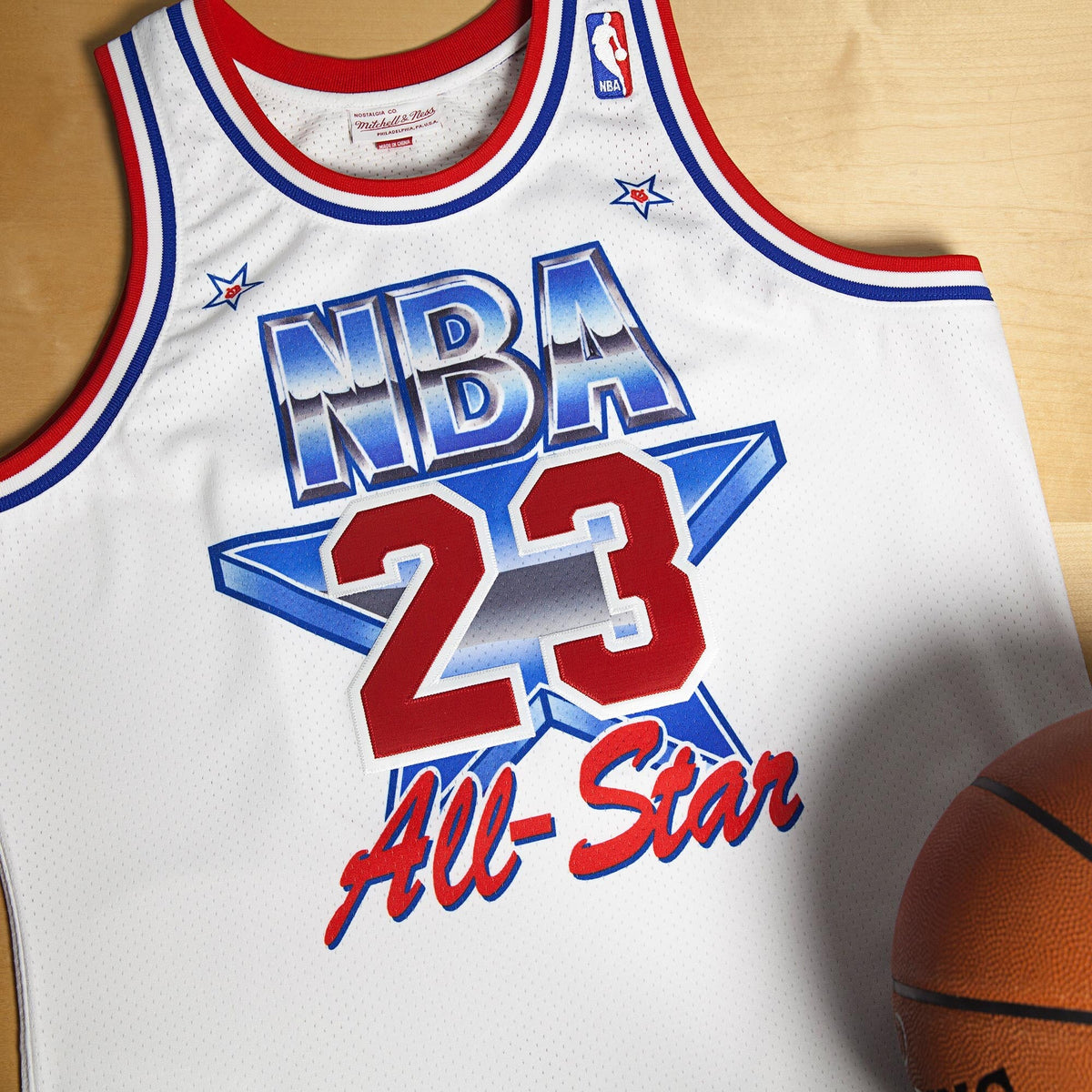 NBA All-Star East Michael Jordan 1991 Jersey by - White