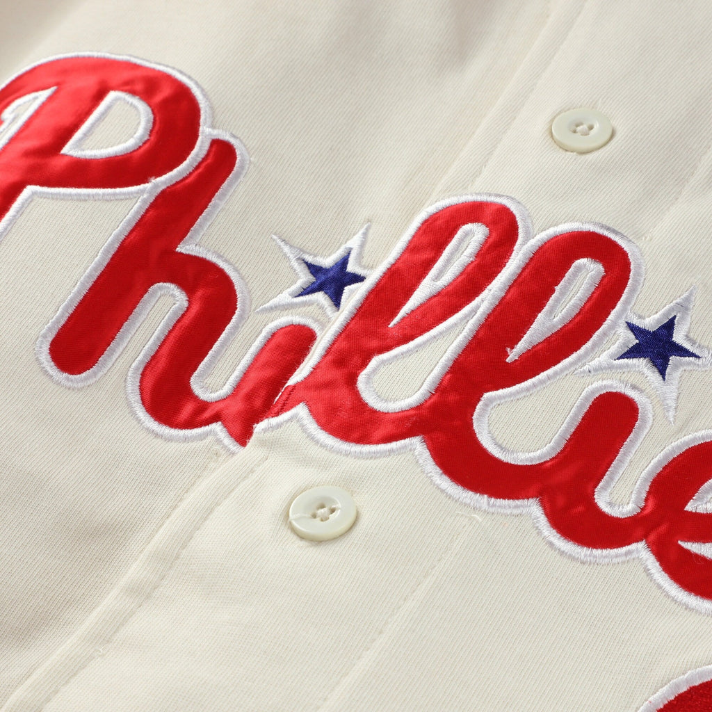 Philadelphia Phillies Profile Cream/Red Big & Tall Two-Color Fashion Baseball Jersey