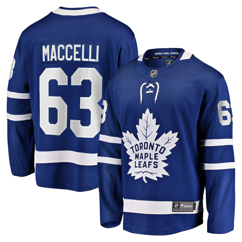 Toronto Maple Leafs Matias Maccelli Blue Home Breakaway Hockey Jersey