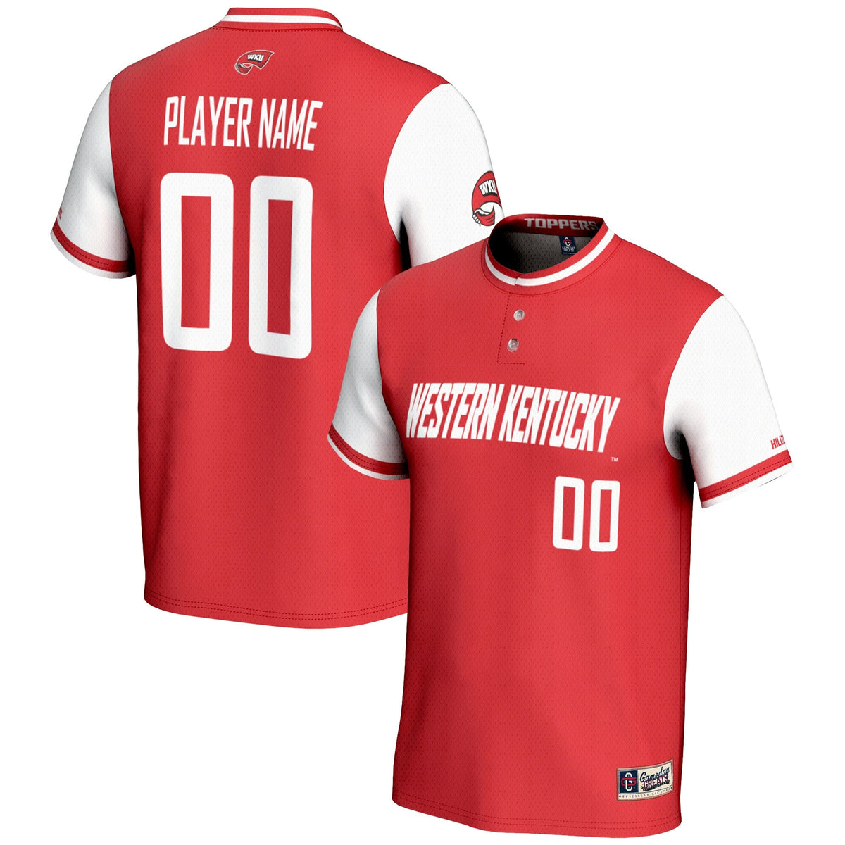Western Kentucky Hilltoppers NIL Pick-A-Player Lightweight Softball Jersey - Red