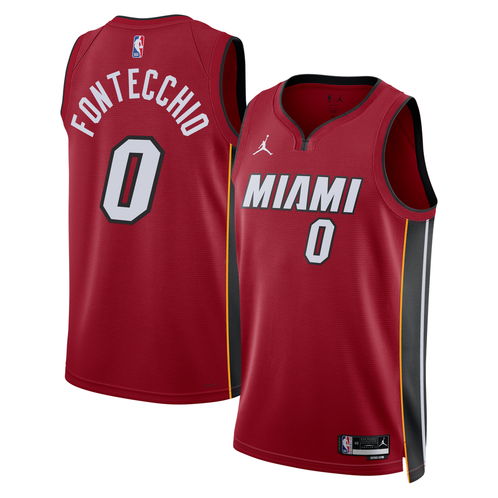 Miami Heat Statement Edition Swingman Jersey - Red - Simone Fontecchio