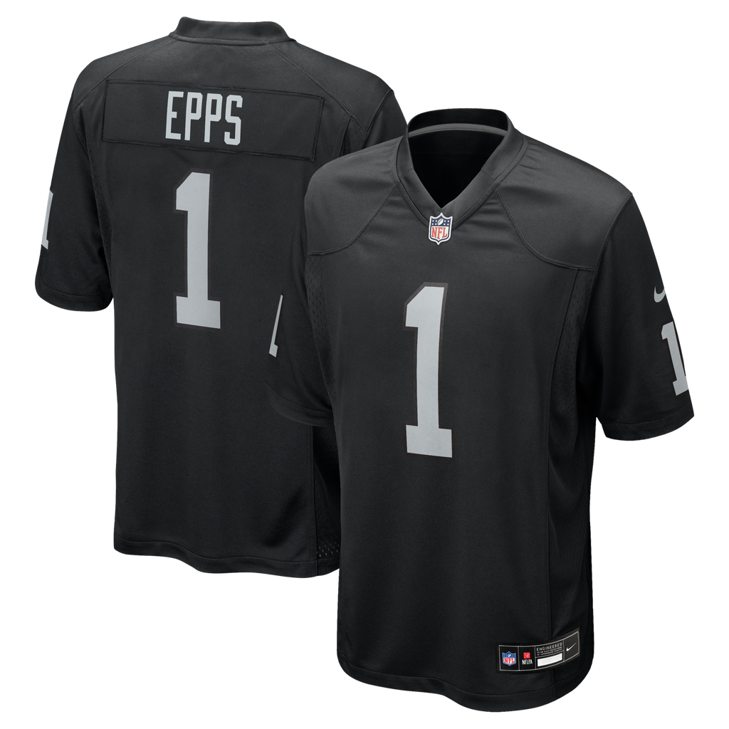 Las Vegas Raiders Marcus Epps Black Game Player Football Jersey