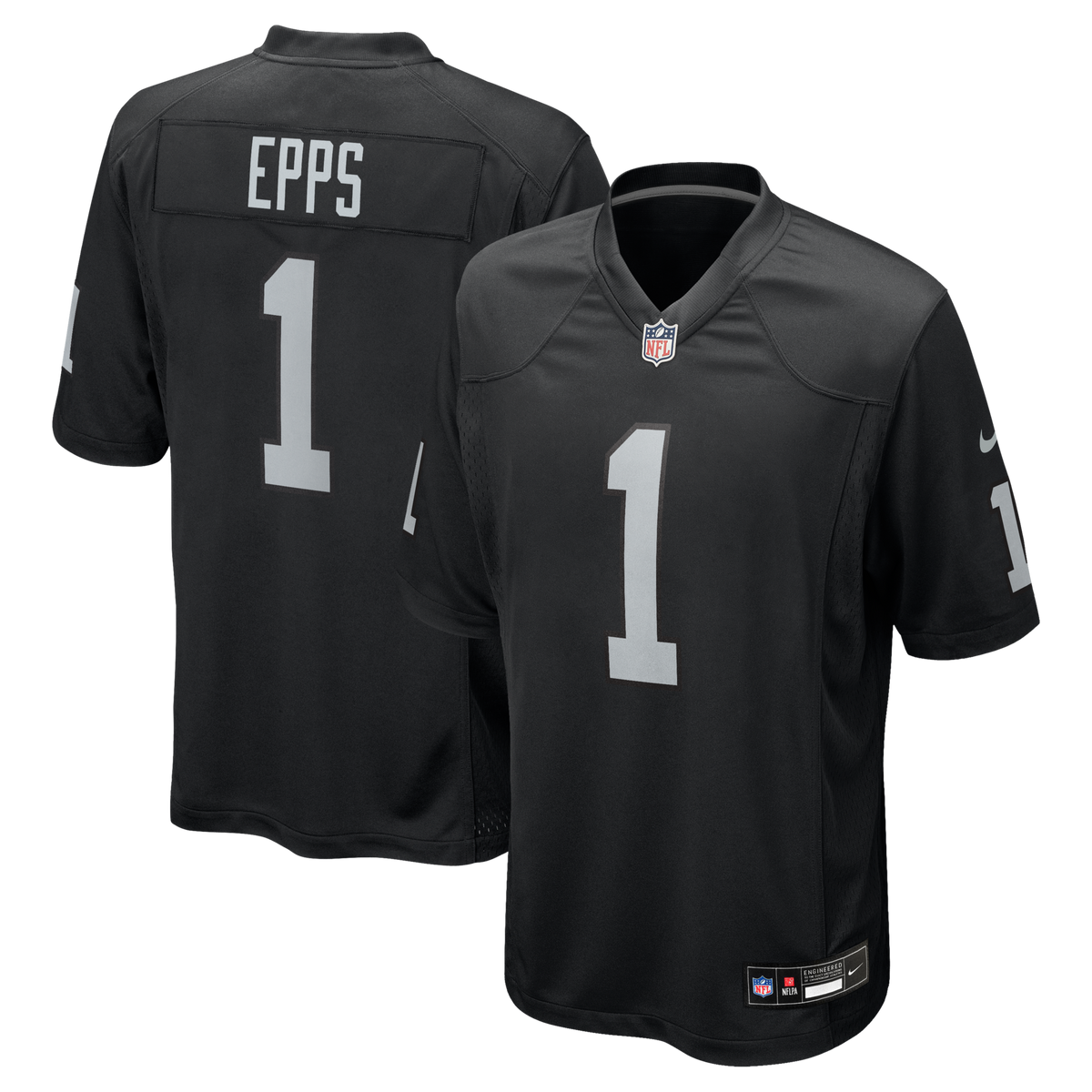 Las Vegas Raiders Marcus Epps Black Game Player Football Jersey