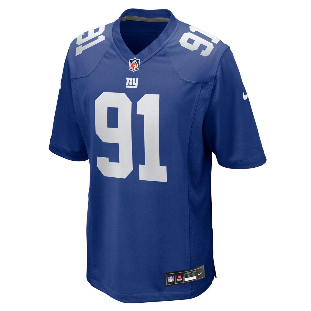 New York Giants Darius Alexander Royal Team Game Football Jersey