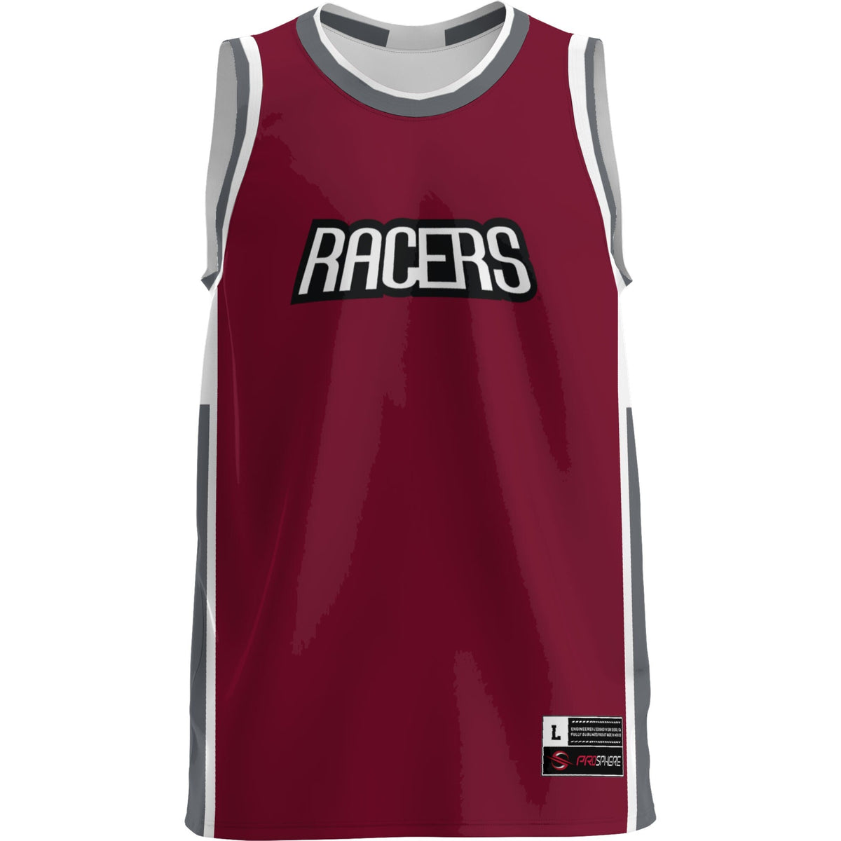 Northwestern Ohio Racers Lightweight Basketball Jersey - Burgundy