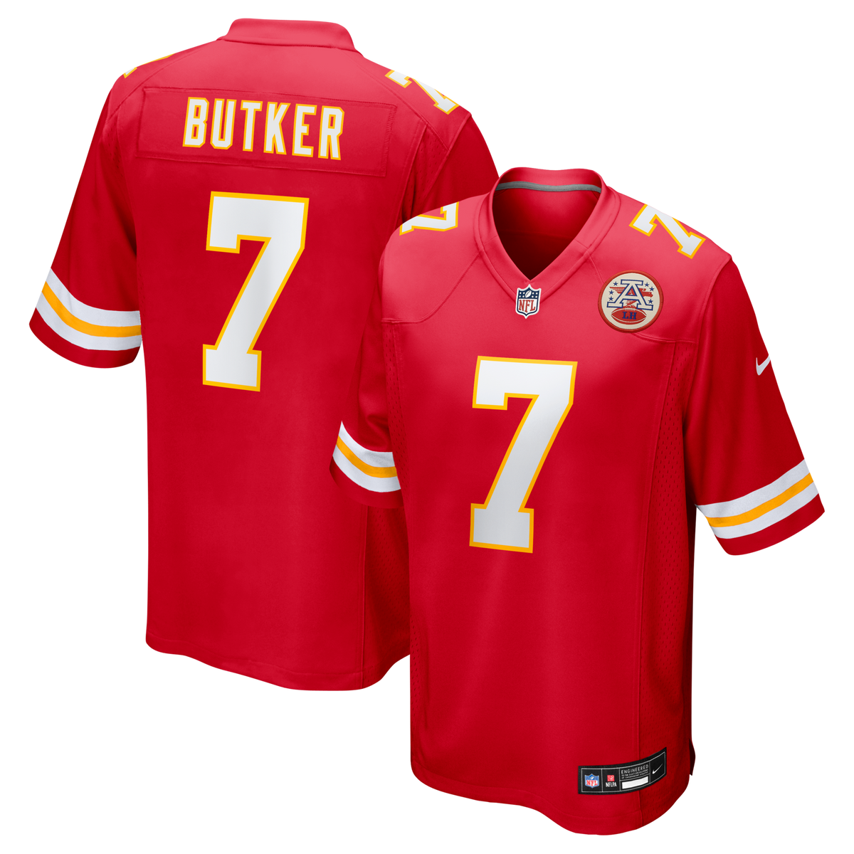Kansas City Chiefs Harrison Butker Red Game Football Jersey