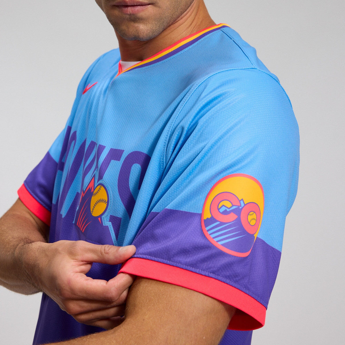 Colorado Rockies Purple/Light Blue 2025 City Connect Limited Baseball Jersey