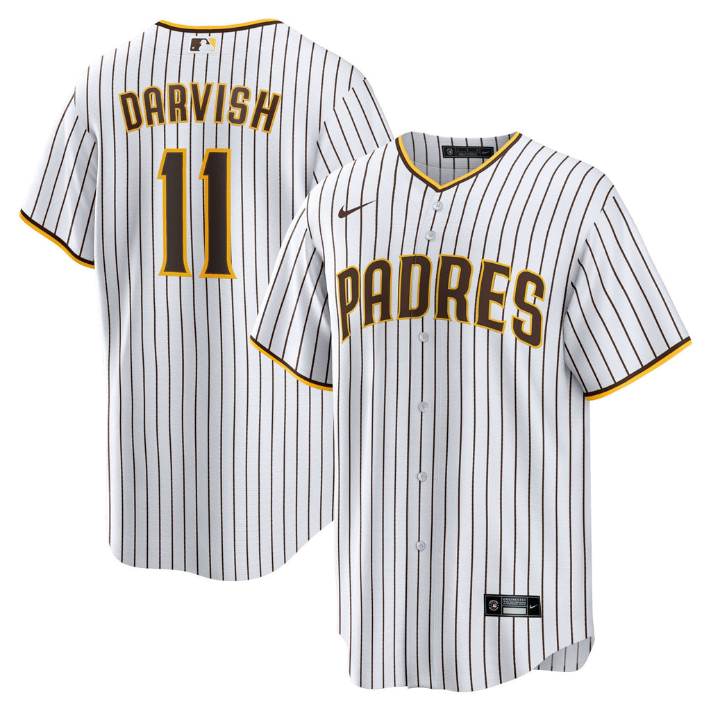 San Diego Padres Yu Darvish White Home Replica Player Baseball Jersey