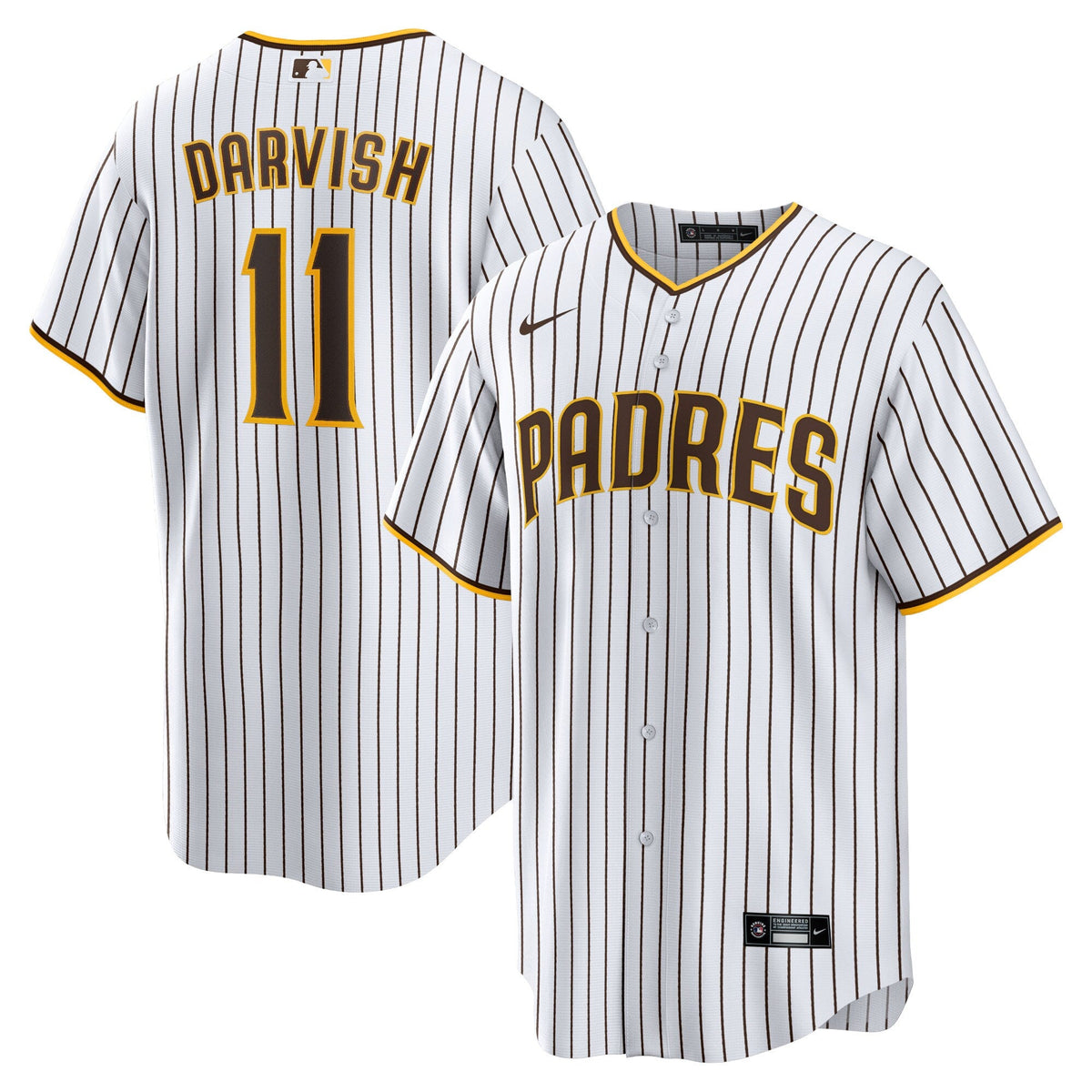 San Diego Padres Yu Darvish White Home Replica Player Baseball Jersey