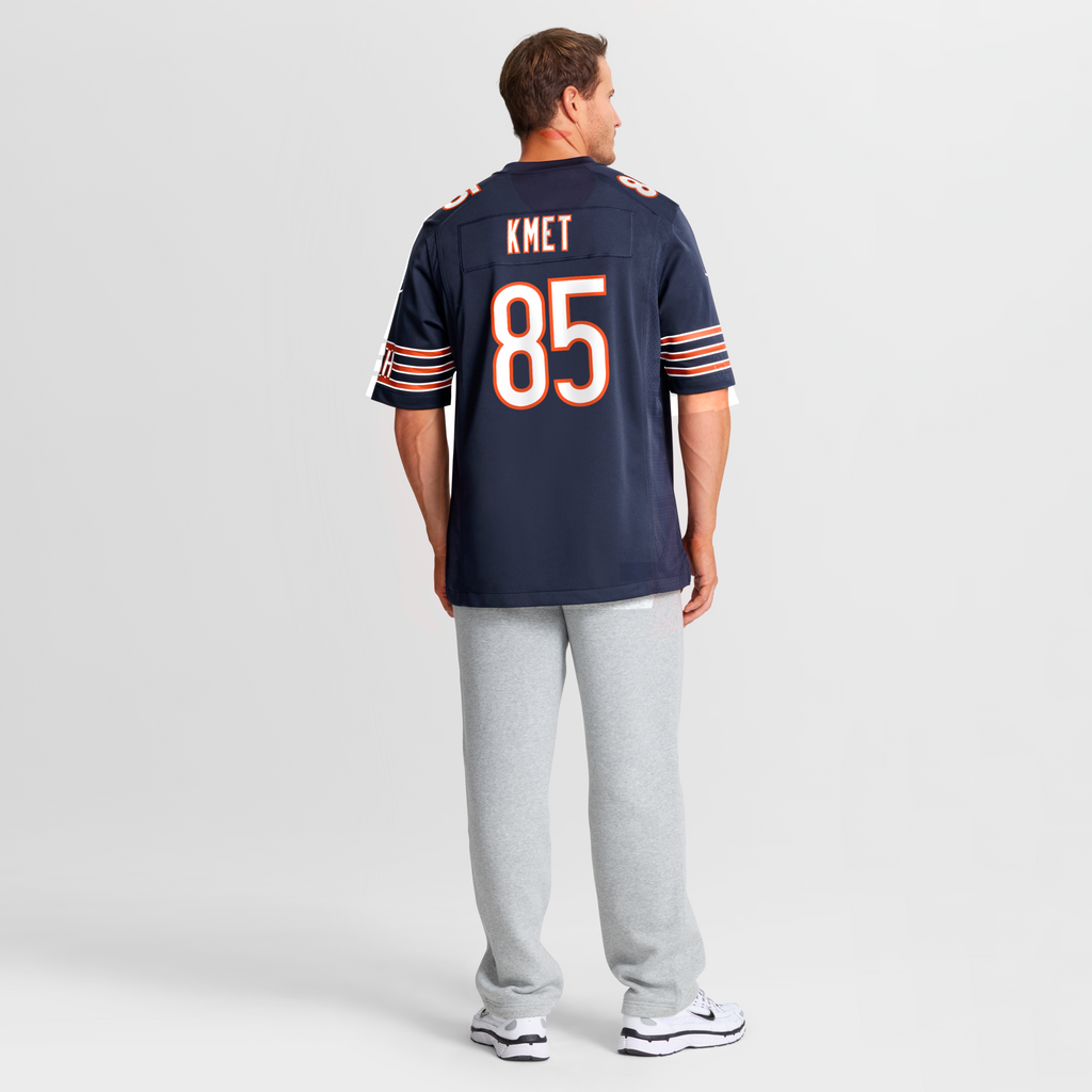 Chicago Bears Cole Kmet Navy Player Game Football Jersey