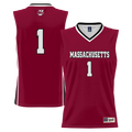 #1 UMass Minutemen Lightweight Basketball Jersey - Maroon