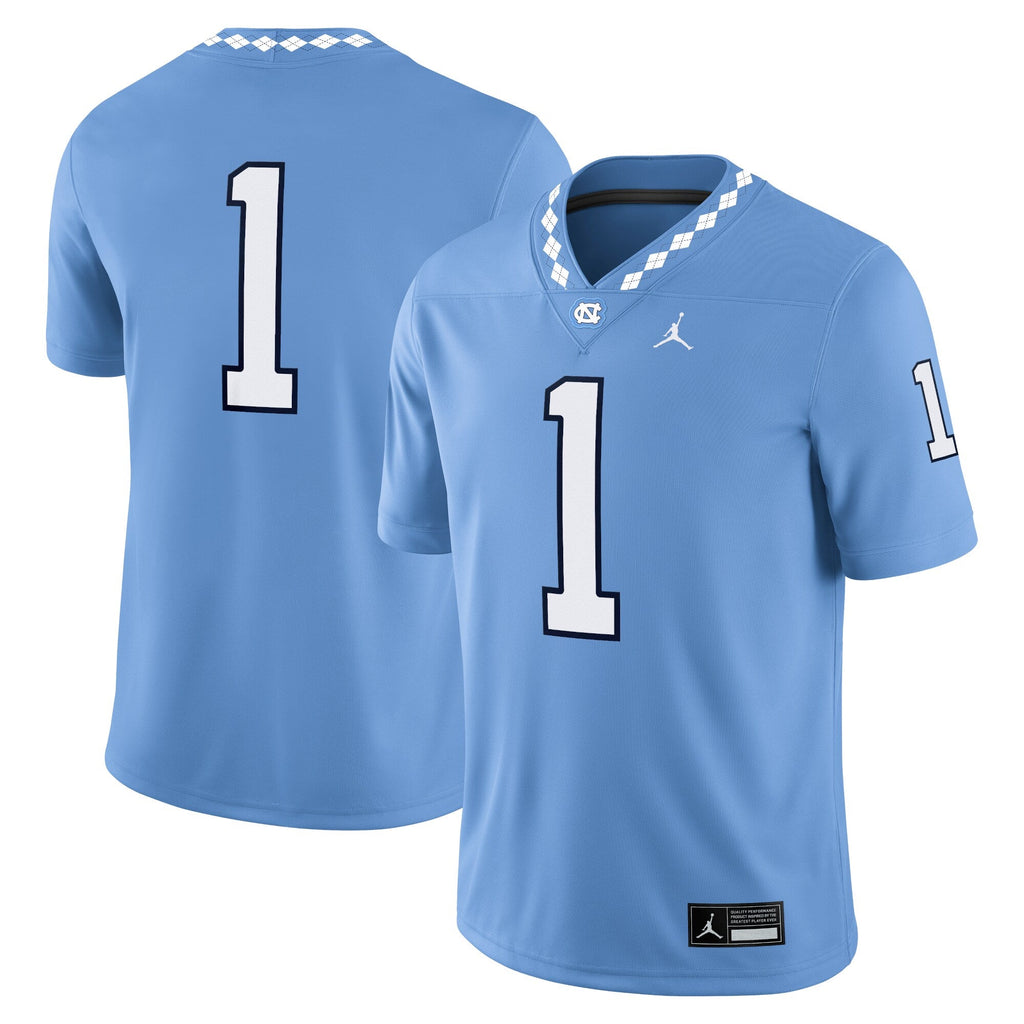 #1 North Carolina Tar Heels Game Jersey - Carolina Blue