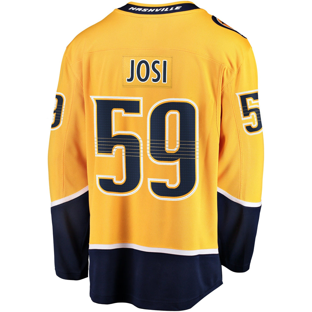 Nashville Predators Roman Josi Gold Home Breakaway Hockey Jersey
