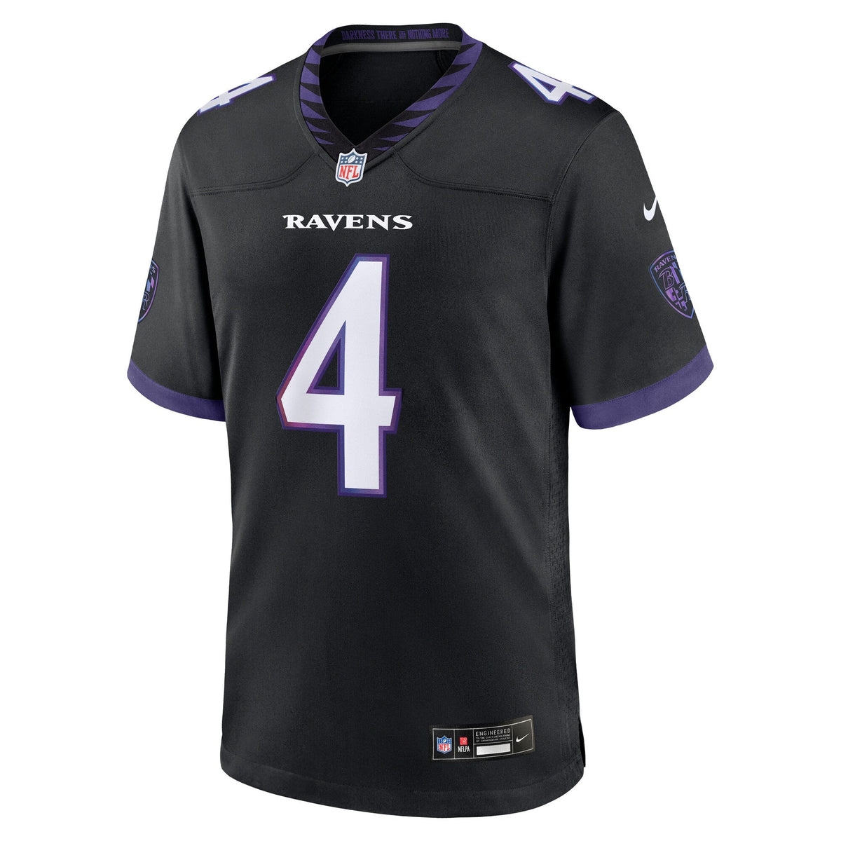 Baltimore Ravens Zay Flowers Black Alternate Game Football Jersey