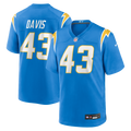 Los Angeles Chargers Michael Davis Powder Blue Game Football Jersey