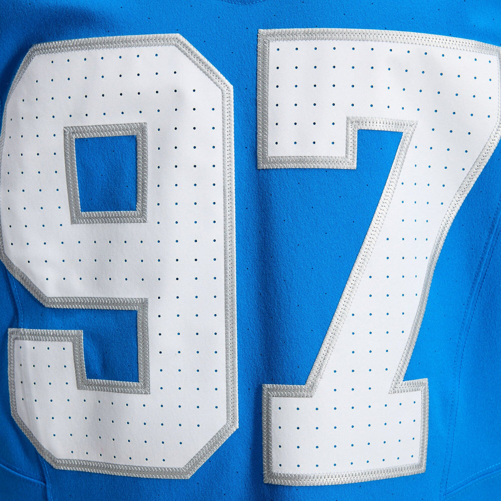 Detroit Lions Aidan Hutchinson Blue Team Vapor F.U.S.E. Elite Football Jersey