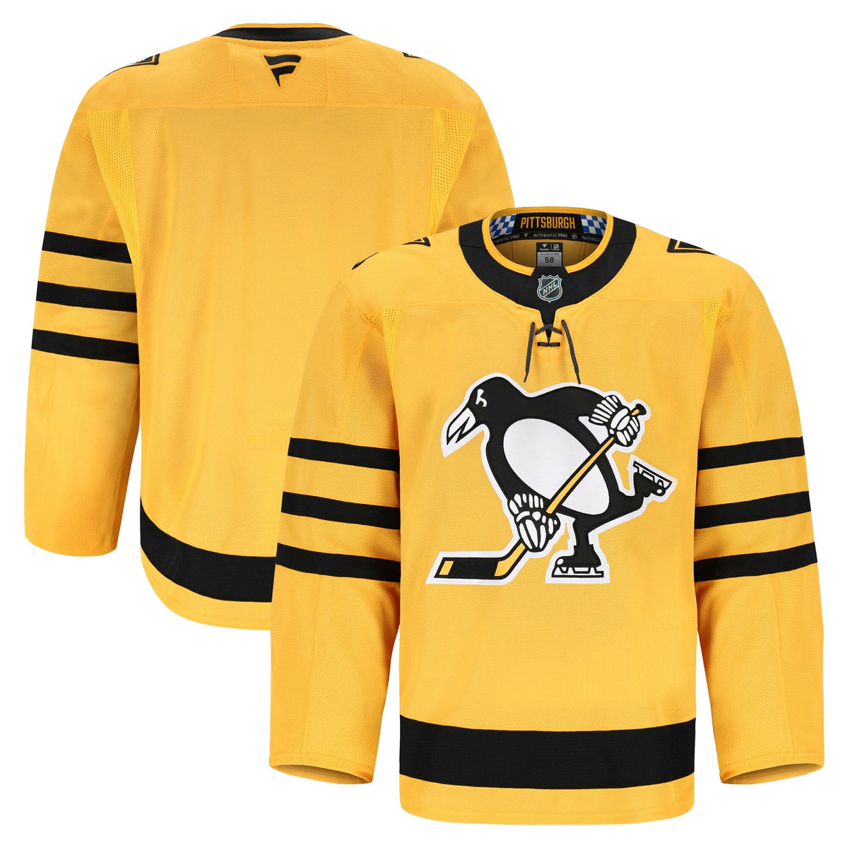 Pittsburgh Penguins Gold Alternate Pro Jersey