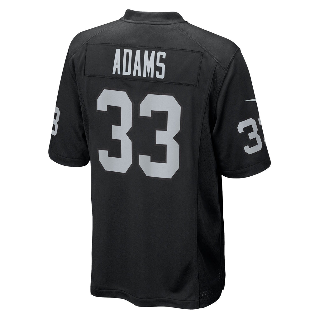 Las Vegas Raiders Jamal Adams Black Team Game Football Jersey