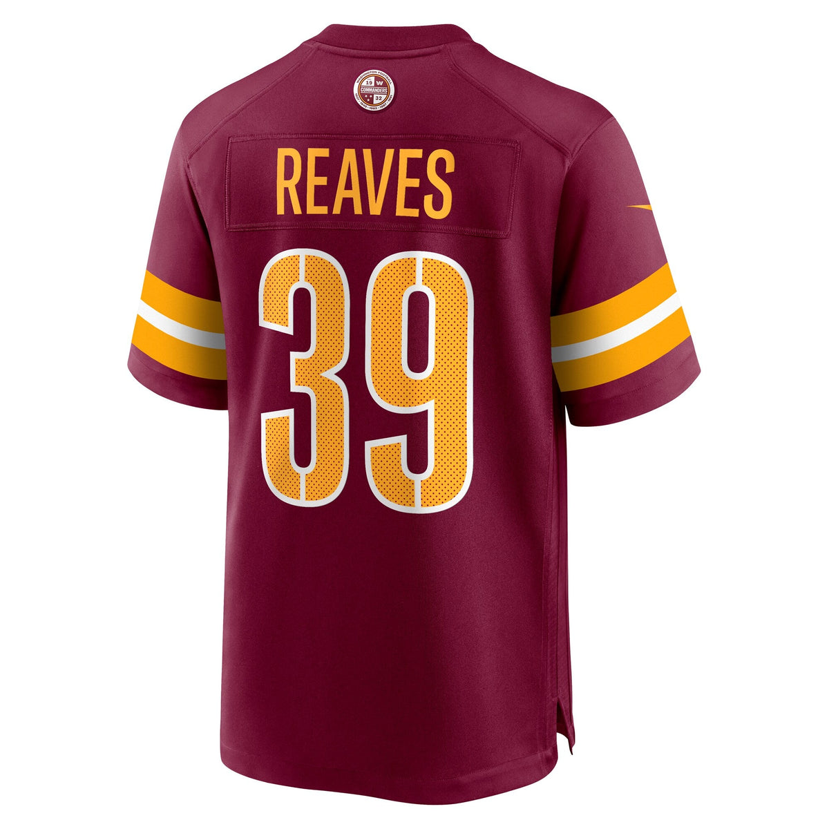 Washington Commanders Jeremy Reaves Burgundy Game Football Jersey