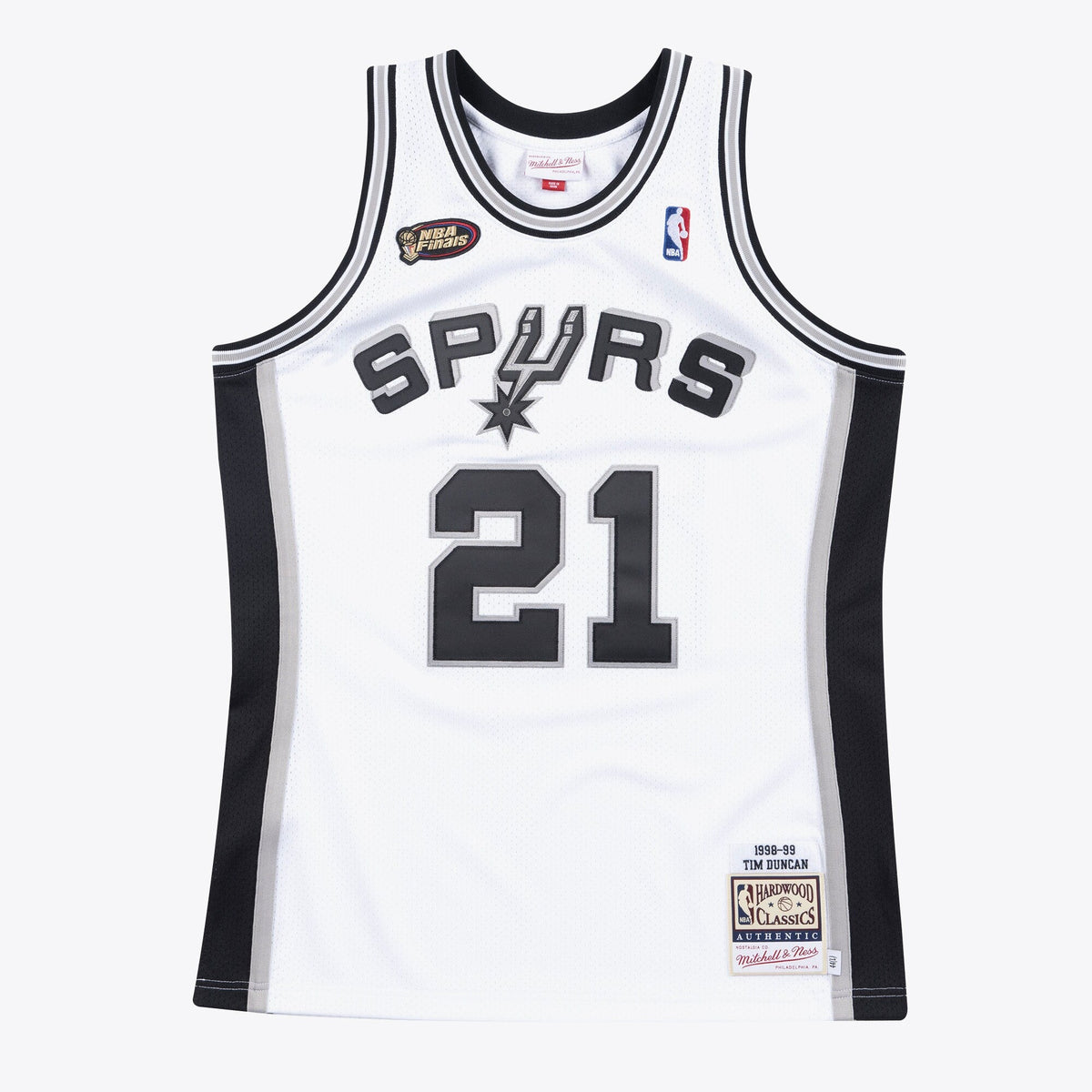 San Antonio Spurs Jersey Home Finals Tim Duncan 1998-99