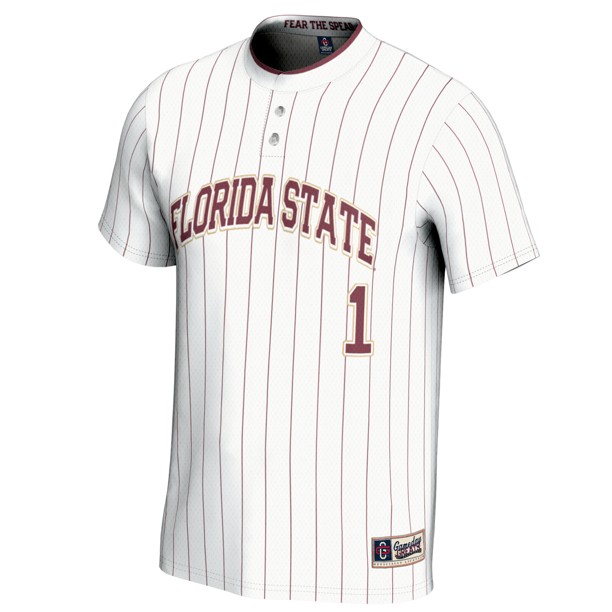 #1 Florida State Seminoles Lightweight Softball Jersey - White