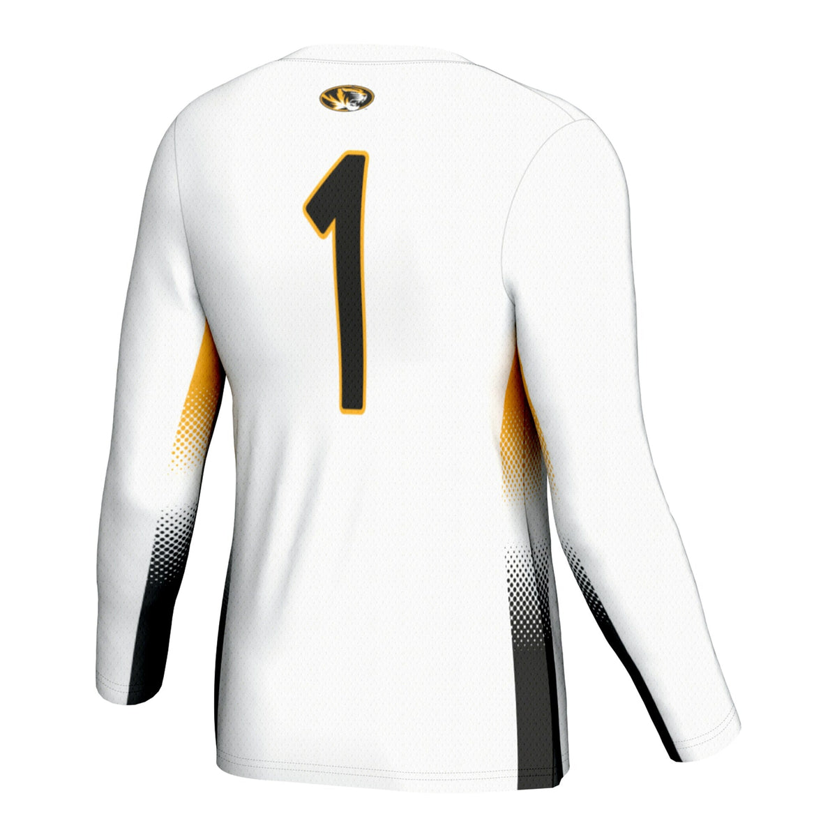 #1 Missouri Tigers Lightweight Volleyball Jersey – White