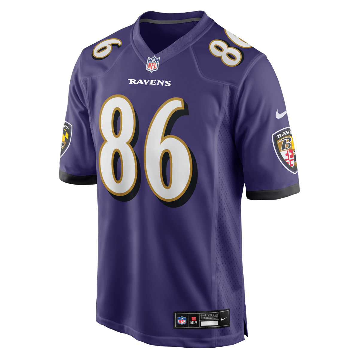 Baltimore Ravens Cornelius Johnson Purple Team Game Football Jersey