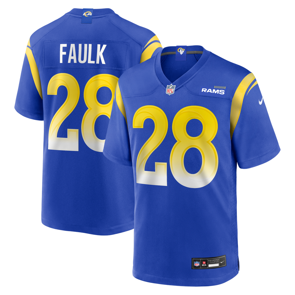 Los Angeles Rams Marshall Faulk Royal Game Retired Player Football Jersey