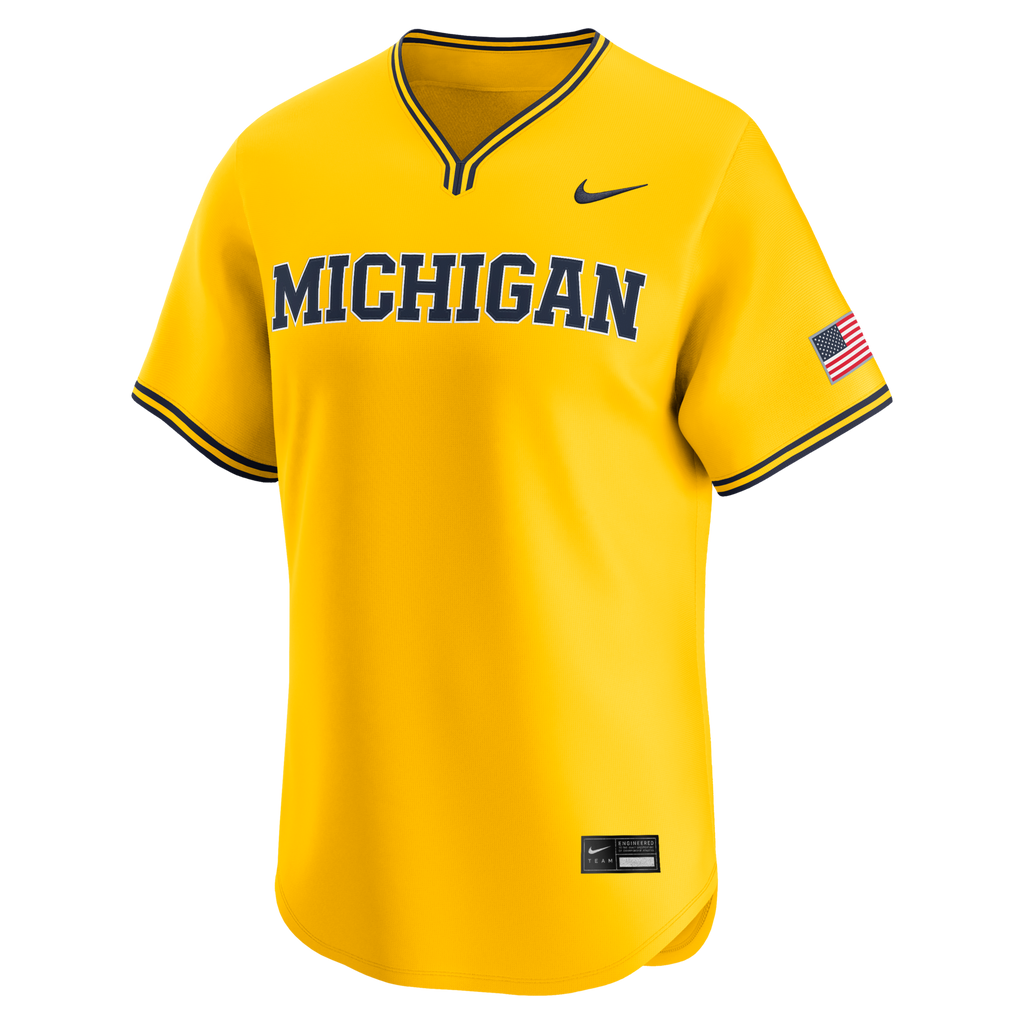 Maize Michigan Wolverines Alternate Limited Baseball Jersey