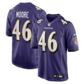 Baltimore Ravens Nick Moore Purple Game Football Jersey