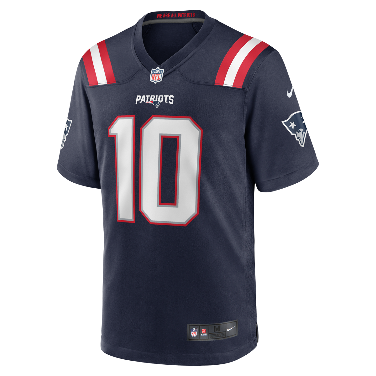 New England Patriots Drake Maye Navy Player Game Football Jersey