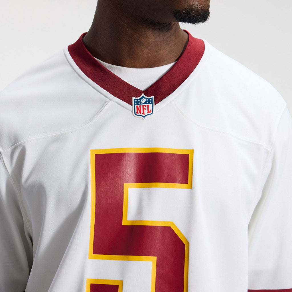 Washington Commanders Jayden Daniels White Game Super Bowl Era Football Jersey