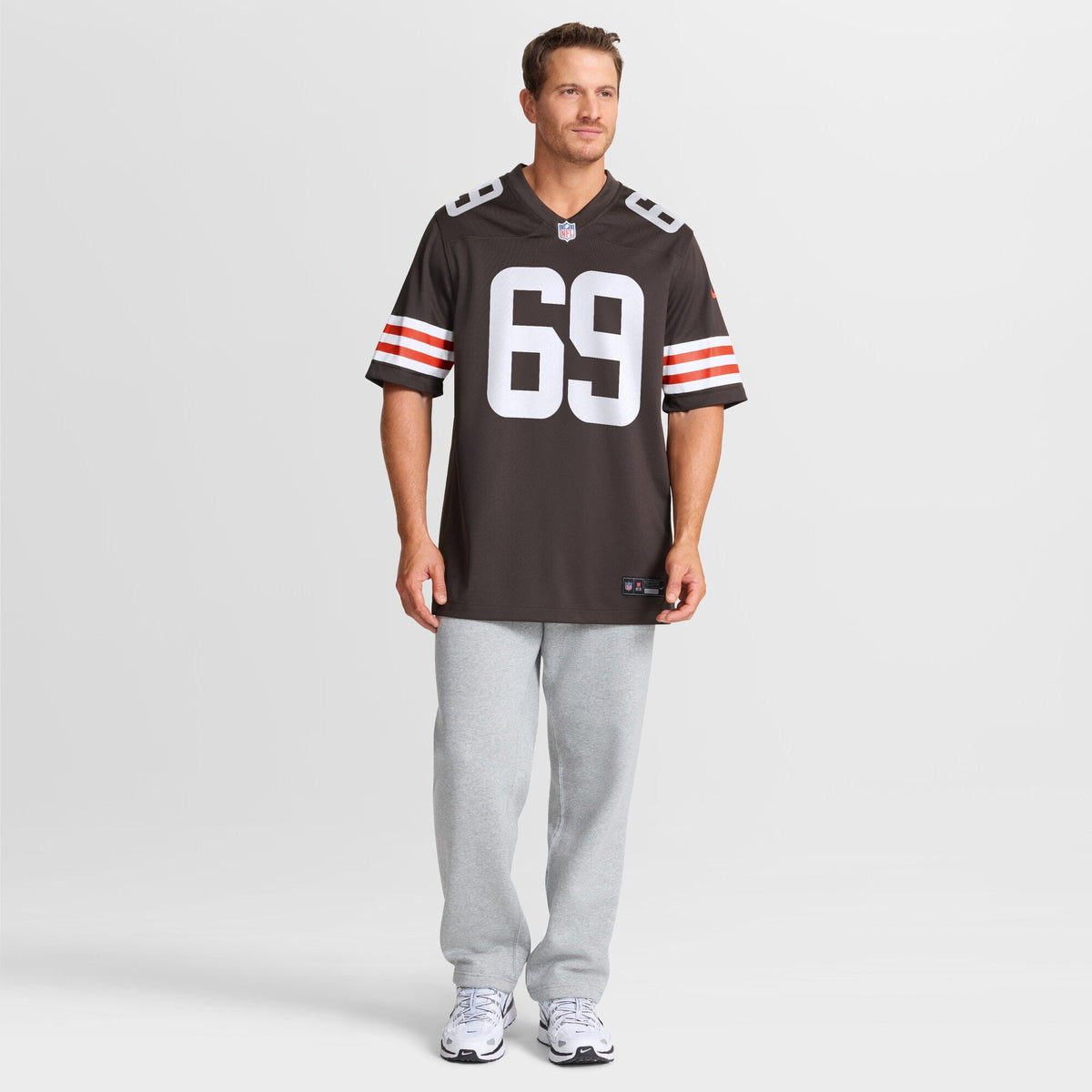 Cleveland Browns Tyre Phillips Brown Team Game Football Jersey