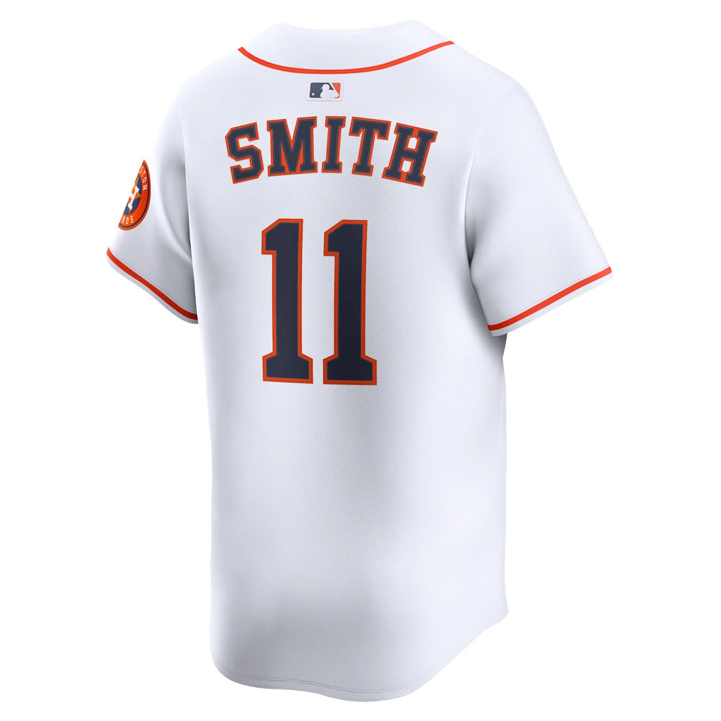 Houston Astros Cam Smith #11 White Home Limited Player Baseball Jersey